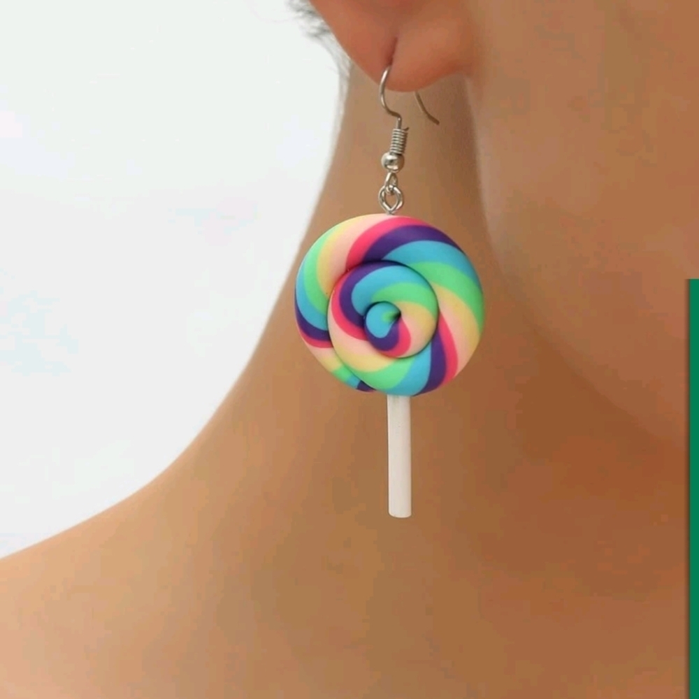 🍭🆕COLOURFUL LOLLIPOP EARRINGS🍭